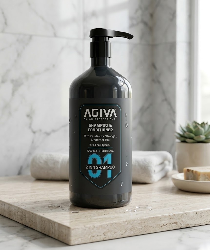 agiva-salon-professional-2-in-1-shampoo-conditioner-keratin-atsiliepimai.jpg AGIVA Salon Professional dviejų viename šampūnas su keratinu 1000ml vonios kambario interjere